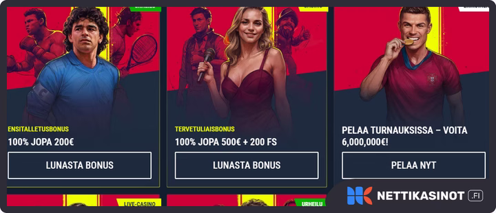 Rabona kampanjat ja bonus