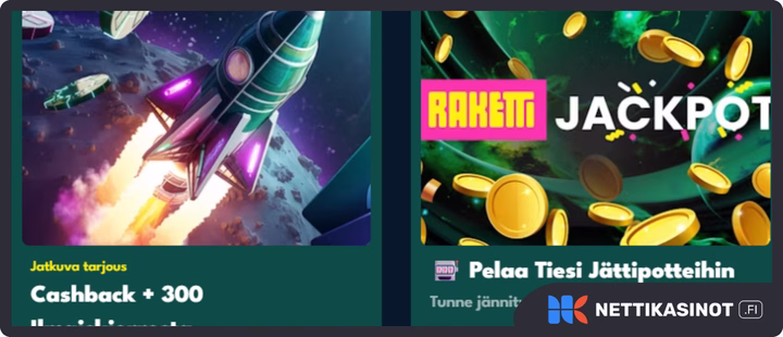 Raketti kampanjat ja bonus