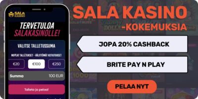 Salakasino kokemuksia isolla cashback bonuksella.