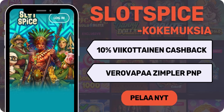 Slotspice kokemuksia pikana Zimplerillä ja voitot taskuun verovapaasti.