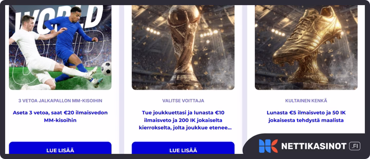 Taikaspins kampanjat ja bonus