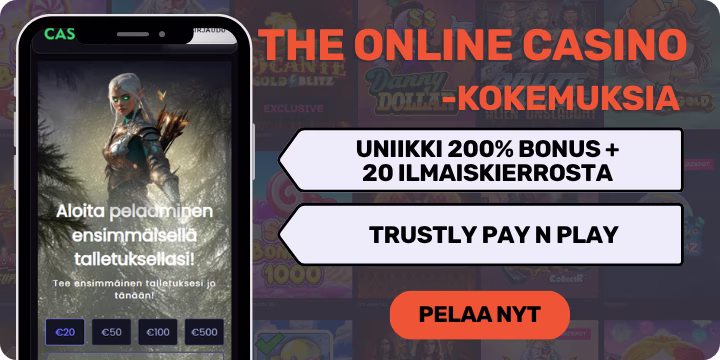 The Online Casino kokemuksia pikana Trustlyn alustalla.