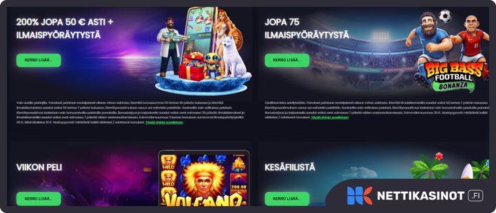 The Online Casino kampanjat ja bonus