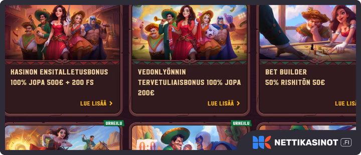 5Gringos kampanjat ja bonus