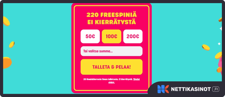 Caxino kampanjat ja bonus