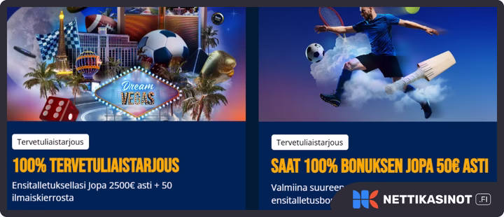 Dream Vegas kampanjat ja bonus