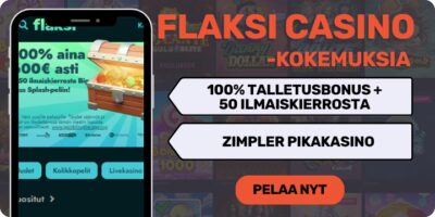 Flaksi Casino kokemuksia suurella tervetulobonuksella.
