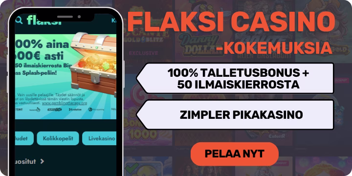 Flaksi Casino kokemuksia suurella tervetulobonuksella.