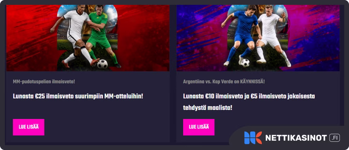 Frenzino kampanjat ja bonus