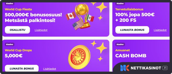 GreatWin kampanjat ja bonus
