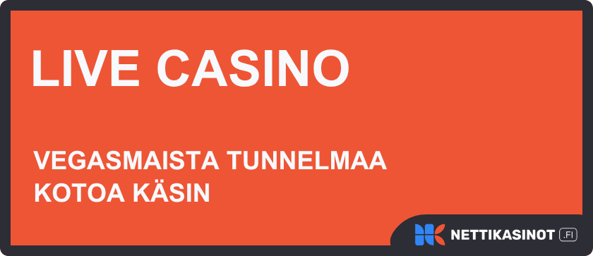 live casino - vegasmaista tunnelmaa kotoa käsin