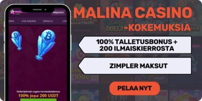 Malina Casino kokemuksia isolla tervetulobonuksella.