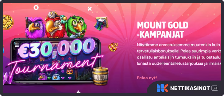 Mount Gold kampanjat ja bonus