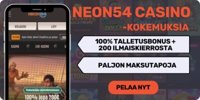Neon54 kokemuksia isolla tervetuliaisbonuksella.