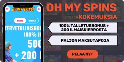 Oh My Spins kokemuksia isolla tervetulobonuksella.