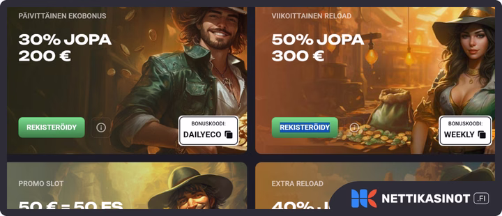 Slothunter kampanjat ja bonus
