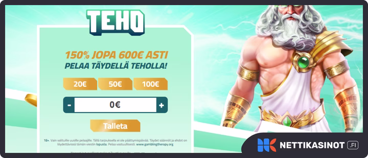 Tehokasino kampanjat ja bonus