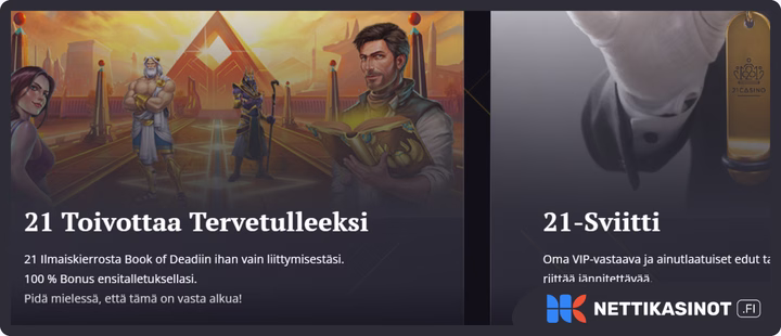 21Casino kampanjat ja bonus