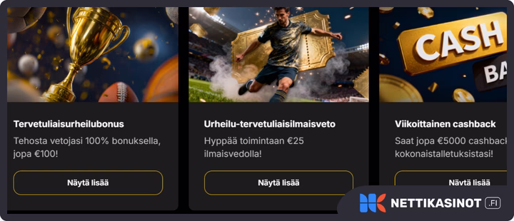 4Kasino kampanjat ja bonus