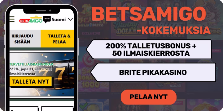 BetsAmigo kokemuksia isolla tervetulobonuksella.