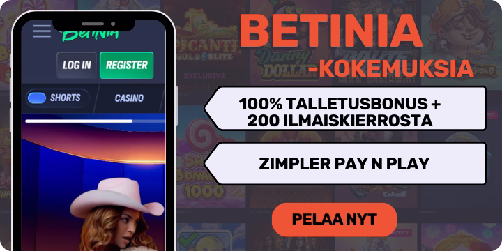Betinia kokemuksia isolla tervetulobonuksella.
