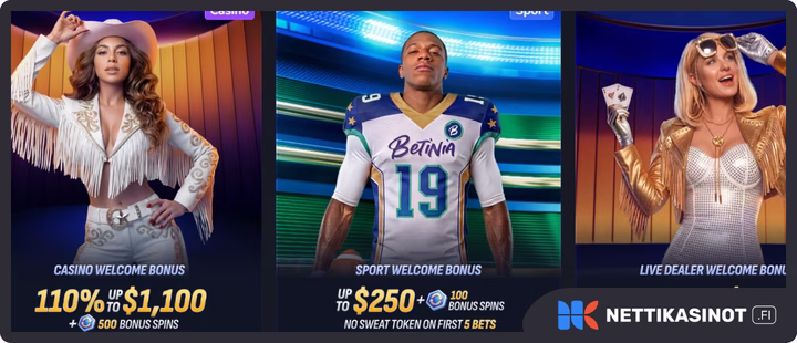 Betinia kampanjat ja bonus