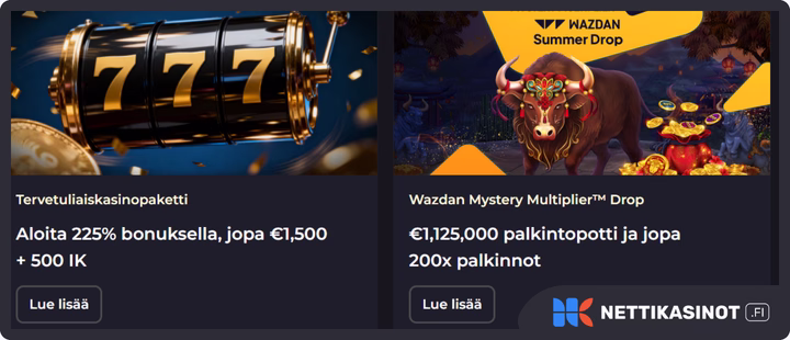 Betizy kampanjat ja bonus