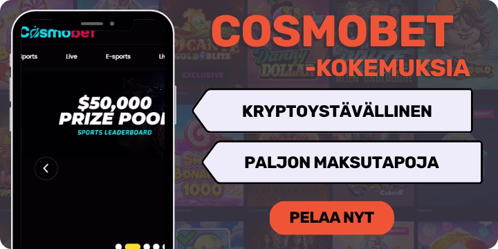 Cosmobet kokemuksia urheiluvedonlyönnin parissa.