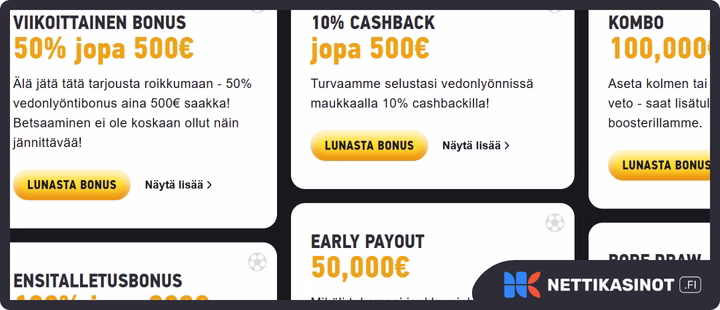 FEZbet kampanjat ja bonus