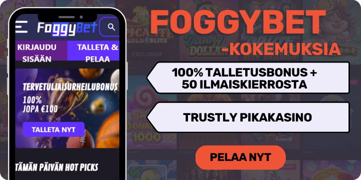 FoggyBet kokemuksia isolla tervetuliaisbonuksella.