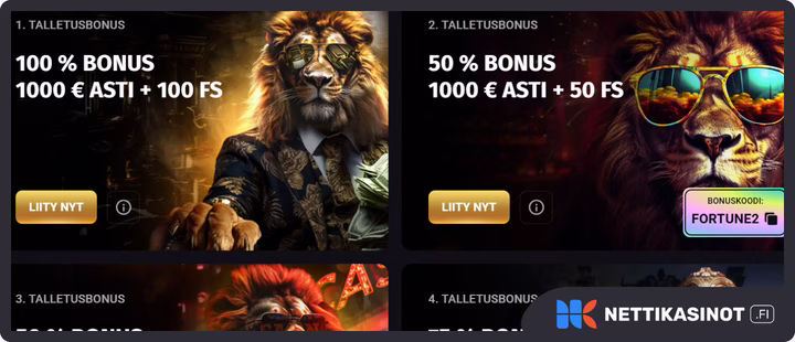 Fortuneplay kampanjat ja bonus