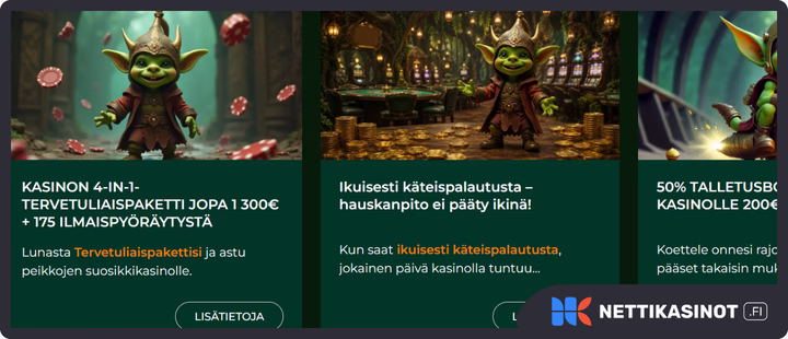 Gomblingo kampanjat ja bonus