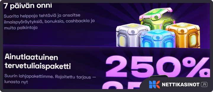 Immerion kampanjat ja bonus