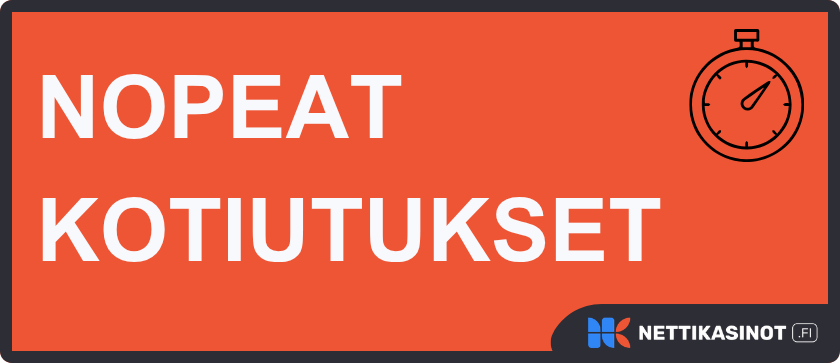 Nopeat kotiutukset ovat sekuntipeliä.