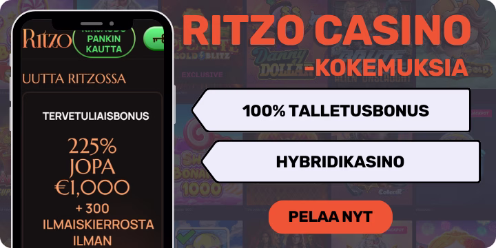 Ritzo kokemuksia isolla tervetulobonuksella.