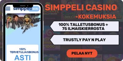 Simppeli Casino kokemuksia isolla tervetulobonuksella.