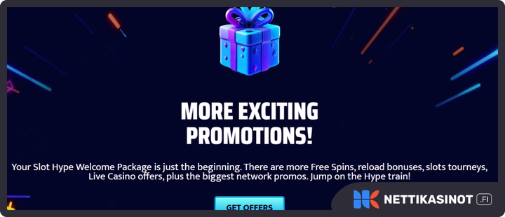 SlotHype kampanjat ja bonus