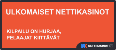 Ulkomaiset nettikasinot ovat turvallisia.