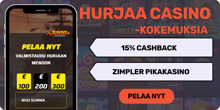 Hurjaa Casino kokemuksia päivittäisellä käteispalautuksella