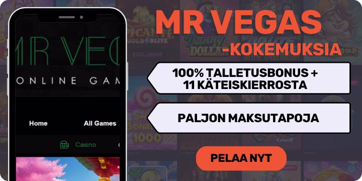Mr Vegas kokemuksia isolla tervetulobonuksella.