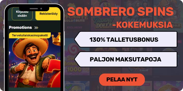 Sombrero Spins kokemuksia uniikilla tervetuliaisbonuksella.
