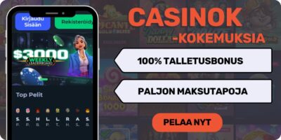 CasinOk kokemuksia 3-osaisella tervetulobonuksella.