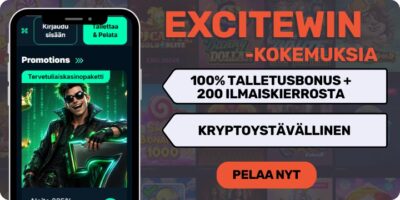 ExciteWin kokemuksia isolla tervetulobonuksella.