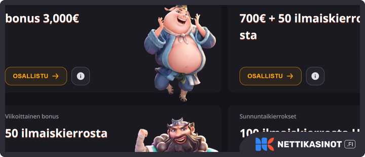 ExciteWin kampanjat ja bonus