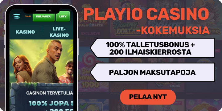 Playio kokemuksia isolla tervetulobonuksella.