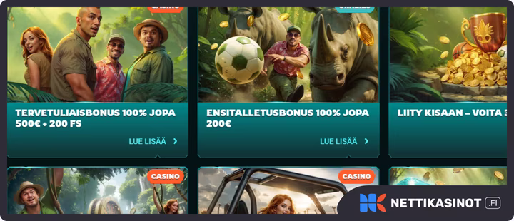 Playio kampanjat ja bonus