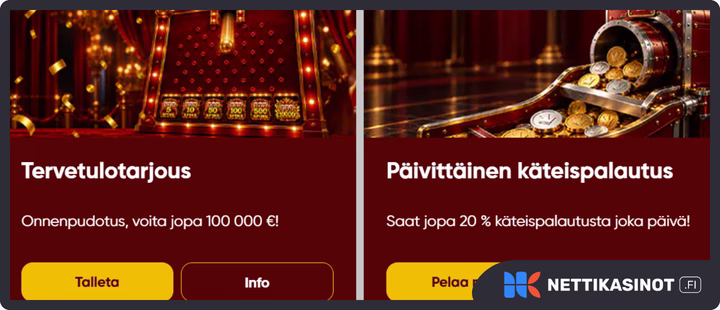 Bajazo kampanjat ja bonus