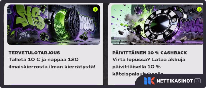 Douppi kampanjat ja bonus