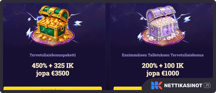 Emperia kampanjat ja bonus