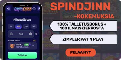SpinDjinn kokemuksia isolla tervetulobonuksella